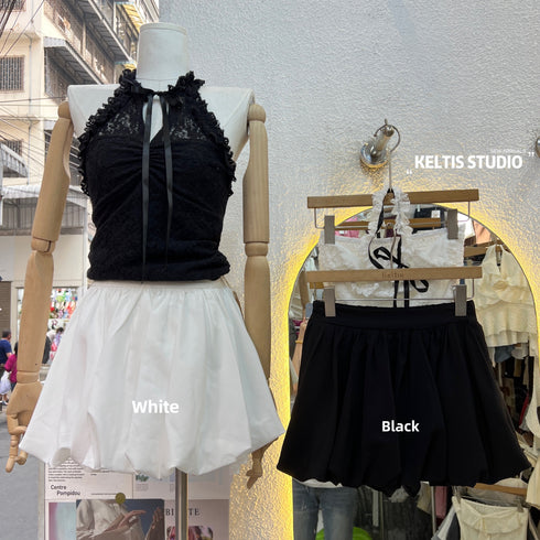 Ladies Spring Mini Ballon Skirts